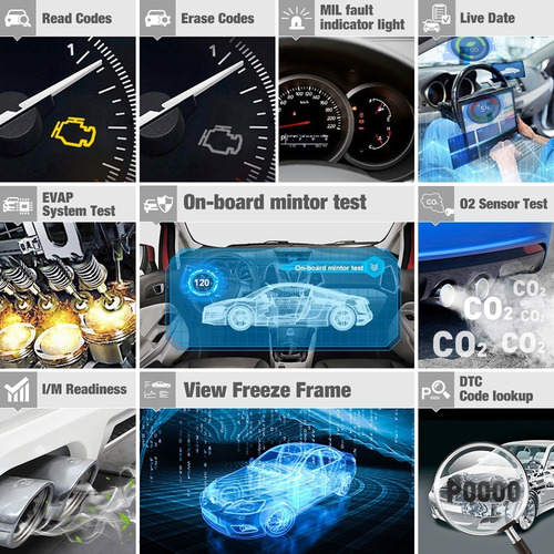 Fx2000 Obd2 Escáner Automotriz Profesional Motor Abs