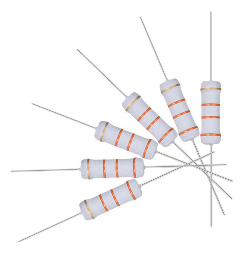30 Resistencias 33k Ohm Resistor Película Óxido Metal 2w 5%