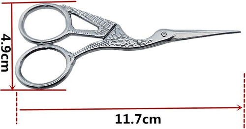 Imagen 3 de 5 de Tijeras Garza De Precisión Costuras Tejido 9.5cm Y 11.7cm