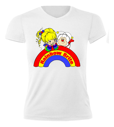 Polera Mujer Algodón 100% Rainbow Brite Arcoiris Mep