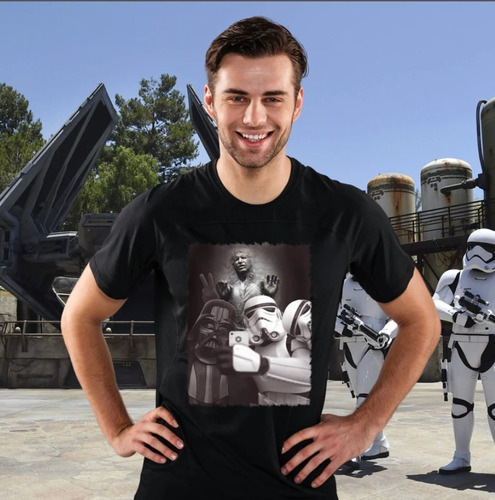 Polera Unisex Star Wars Stormtrooper Selfie Algodon Estampad