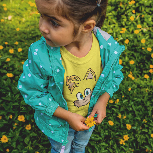 Playera Para Niño 1 Pza Estampado Erizo Azul Veloz