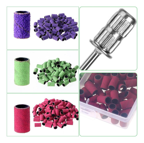 Bandas De Lijado Para Taladro De Uñas, 180 Bandas De Lijado