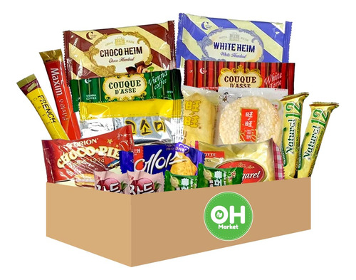 Ohmarket Caja De Aperitivos Asiaticos Coreanos De 18 Unidade