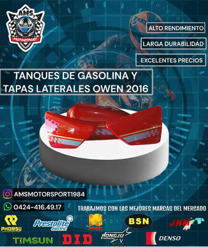 Tanque De Gasolina Y Tapas Laterales Owen 2016