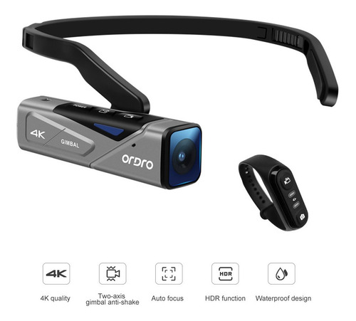 Ordro Ep7 Head Wearable 4k 60fps Cámara De Vídeo Primera Per
