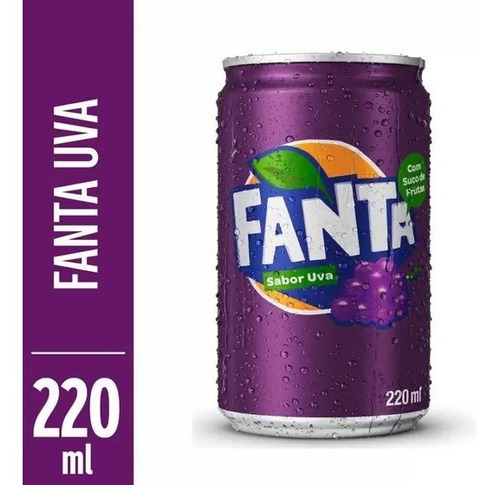 Refrigerante de Uva Fanta Lata 220ml