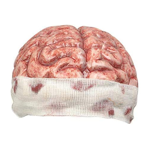 Ghoulish Gorra De Disfraz De Cerebro Expuesto Con Vendas Ens