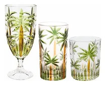 Comprar Jogo De Taças E Copos Agua E Wisky Cristal Palm Tree Wolff