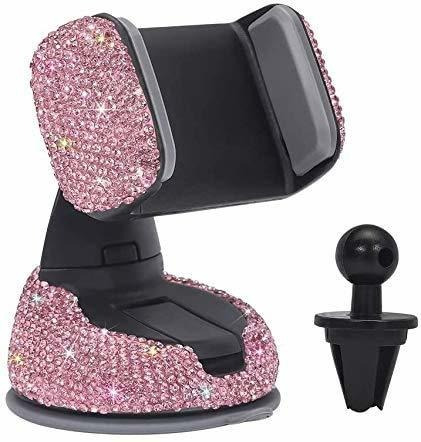 Bling Soporte Para Telefono Coche Cristal Brillante Una Base