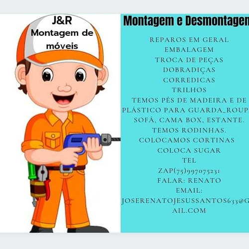 Imagem 1 de 5 de Montador De Móveis/ribeira Do Pombal Bahia E Região