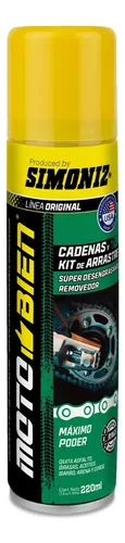 Limpiador + Desengrasante Cadena Simoniz 220ml Moto Bien