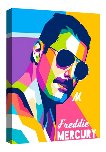 Cuadro Decorativo Canvas Moderno Freddie Mercury