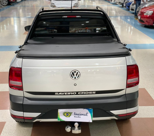 Imagem 6 de 12 de Vw Saveiro 1.6 Cross Cd 2020 Top De Linha Couro+multimídia