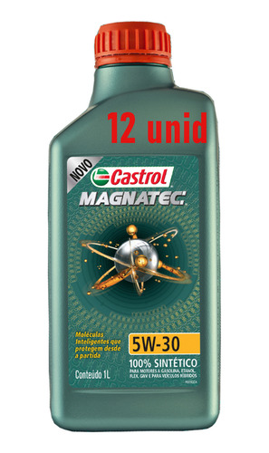 Kit Óleo Motor Castrol 5w30 Magnatec 100% Sintetico 12 Unid