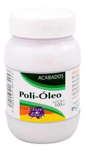 Poli Óleo Barniz Acabado Tipo Pintura Óleo Policraft 100ml