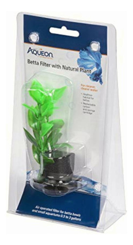 Aqueon Betta Filters Planta Natural, Talla Única