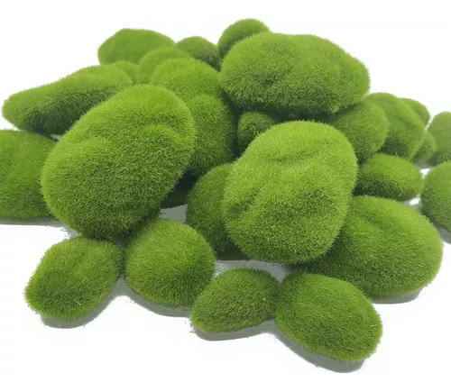 W Decoração De Pedra De Musgo Artificial De 30 Peças