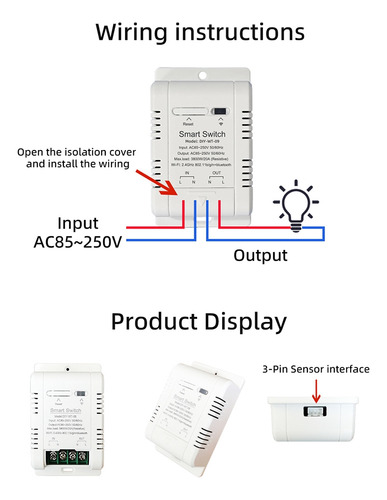 Para Interruptor De Temperatura N8 Wifi Con Sensor De 1 M