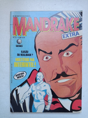 Hq Mandrake Extra Nº 3 - Ed. Globo - 1987