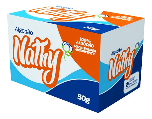 Algodão Macio E Super Absorvente Caixa 50g Nathy