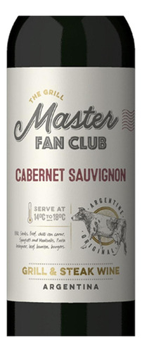 Pack De 2 Vino Tinto The Grill Master Fan Club Cab-sauv 750