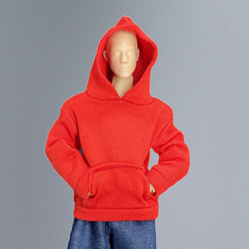 Sudadera Con Capucha De Tela En Miniatura A Escala 1/12 Para