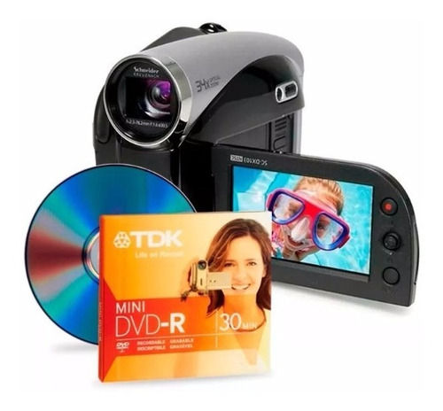 Imagen 2 de 4 de Mini Dvd-r Tdk Grabables X 1 Unid 1.4gb 60 Min Lp Filmadoras
