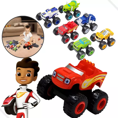 KIDSUP-Nickelodeon Blaze E Monster Machines Super Stunts Kids Carro De  Brinquedo