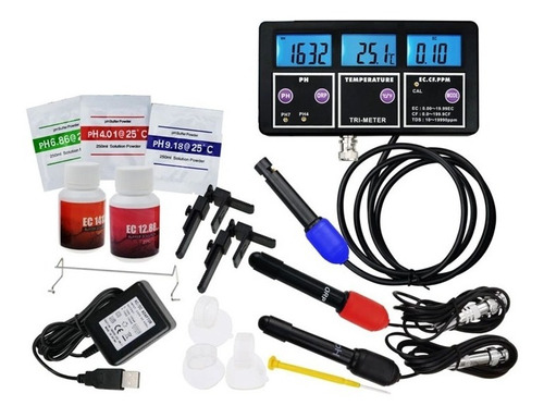 Analizador Tester Digital Agua Ph Ec Tds Termometro C° F°