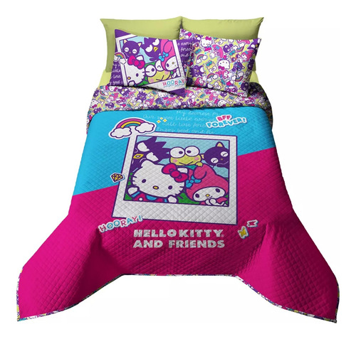 Edrecolcha Matrimonial Hello Kitty Friends Providencia Colores Varios Hello Kitty Friends