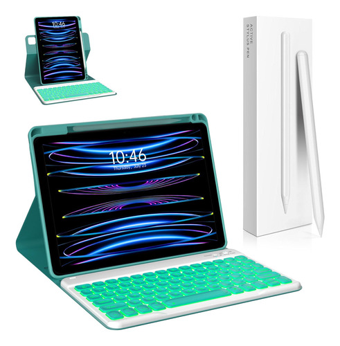 Oyeeice Funda Teclado Lapiz Capacitivo Para iPad Pro 12.9 