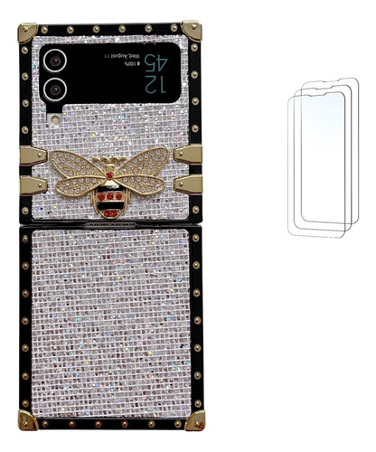 For Samsung Zflip3/4/5funda De Teléfono Party Glitter Bee-c