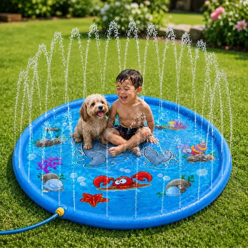 Piscina Tapete Fonte Chafariz Infantil Animais Pet 1m