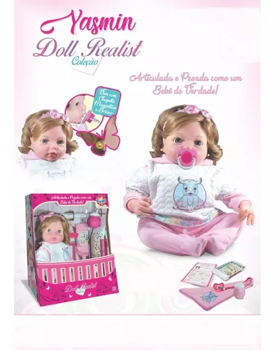 Boneca Bebê Reborn Doll Realist Yasmin Sid Nyl 1172