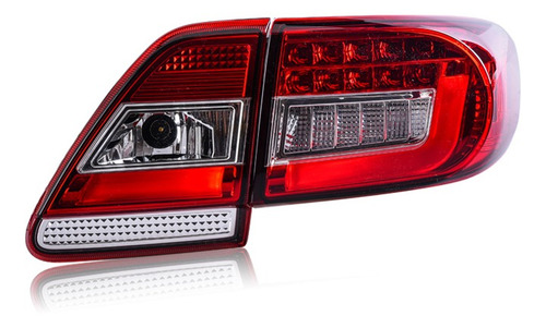 Lanterna Led Toyota Corolla 2012 A 2014 Cristal Red