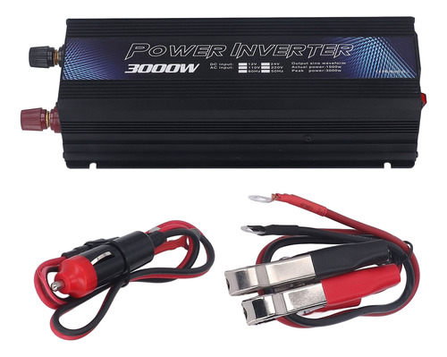 Inversor De Corriente Negro Negro De 110 V, Convertidor Sinu