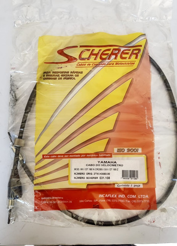 Imagem 1 de 2 de Cabo Velocímetro Dt 180z 1988 Scherer