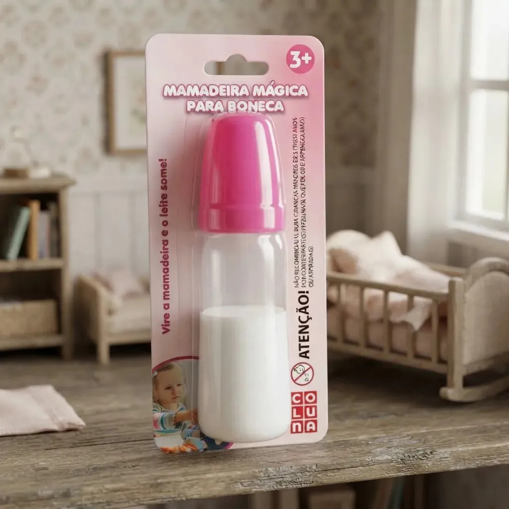 Brincando De Casinha Mamadeira Mágica Para Boneca