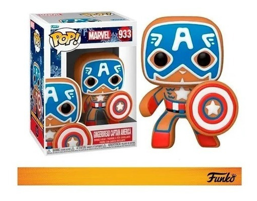 Funko Pop Capitán América Galleta De Jengibre 933 Marvel