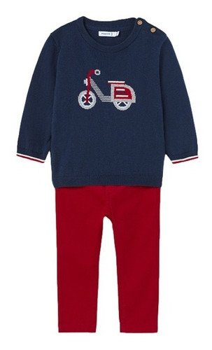 Conjunto Pantalón Y Suéter Para Bebé Marca Mayoralcolor Rojo