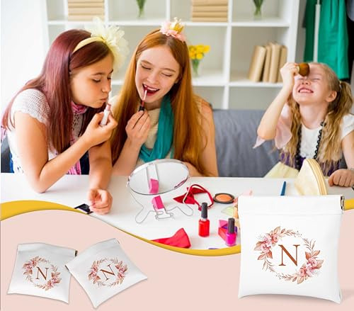 Bolsa De Maquillaje Con Espejo Y Bolsillo Inicial