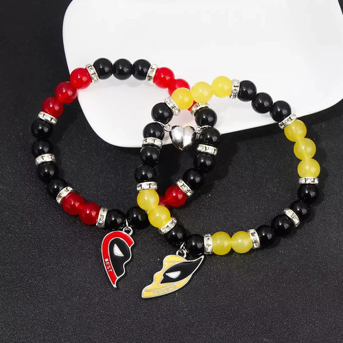 Nuevo Nuevo Conjunto De Pulseras Marvel: Dúo Deadpool Y .