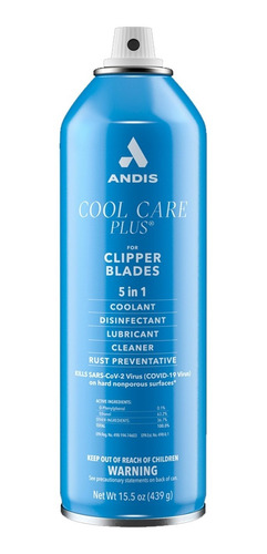 Lubricante Enfriador Cuchilla Andis Cool Care Aerosol 5 En 1