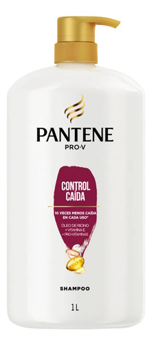 Shampoo Pantene Pro-v Control Caída 1 L - 4 Pzas