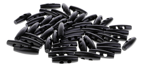 50pcs Botones De Ovalados De Para Abrigos Toggles Buttons 2