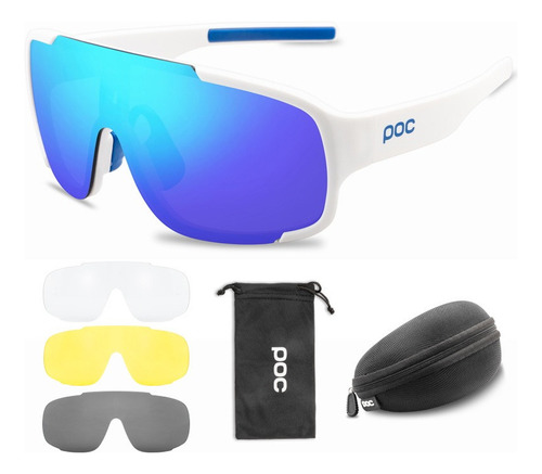 Gafas Deportivas De Ciclismo Con 4 Lentes