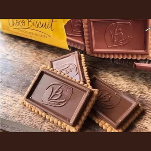Biscoito Chocolate Choco Biscuit Bauducco 80g Kit 10 Bolacha