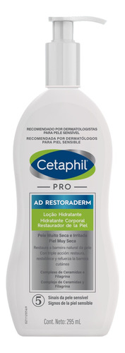 Loção Hidratante Hipoalergênica Cetaphil Pro Ad Restoraderm 295mL