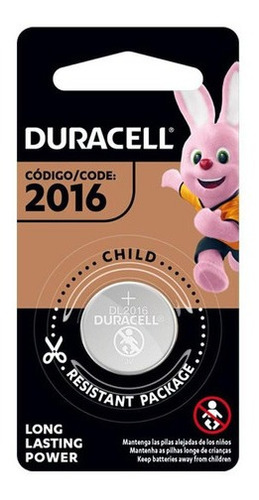 Duracell Pila Tipo Boton Cr2016